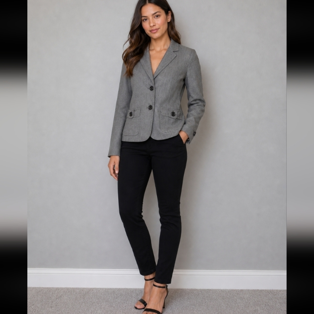 BANANA REPUBLIC tweed Button Blazer 0